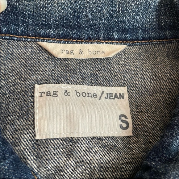 rag & bone jeans Distressed Buttoned Denim Vest ✨ - Picture 4 of 8